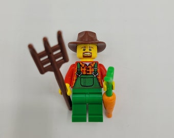 LEGO 5 NEW FARMER MINIFIGURES FARMER BOY GIRL CHICKEN AXE TOOLS MORE LEGO 5 NEW FARMER MINIFIGURES FARMER BOY GIRL CHICKEN AXE TOOLS MORE