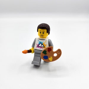 Custom LEGO® minifigure male artist