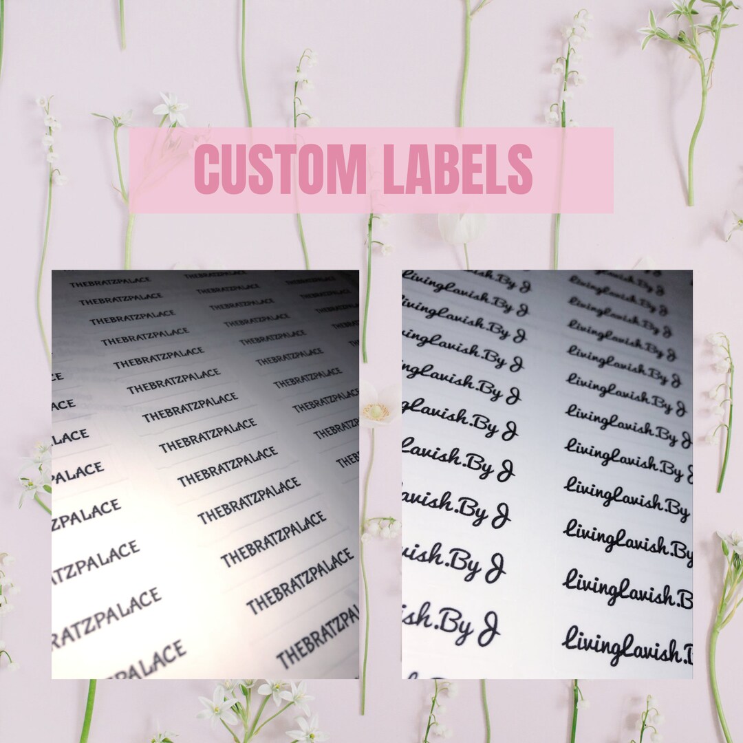 80 Custom Clear Lip Gloss Labels Lip Gloss Business Makeup Etsy