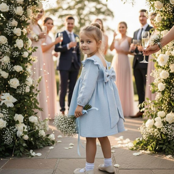 dress white or blue and black Elegant Dusty Blue Strapless Ruffle Tulle Mini Dress L / Dusty Blue
