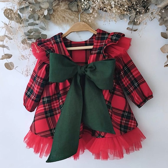 Long sleeve baby girl christmas dresses hotsell