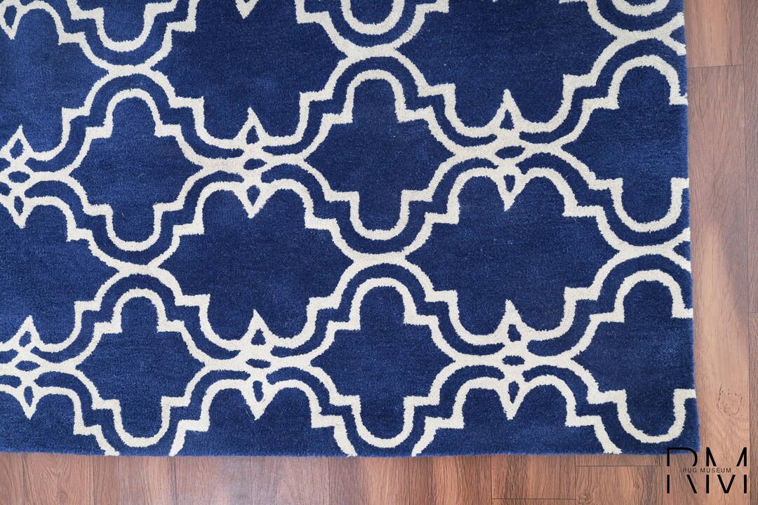 Brand New Hand Tufted Modern Style Woolen Area Rugs & Carpets Moroccan ...