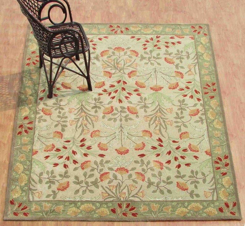 PB Brand New Hand Tufted Persian Style Woolen Area Rugs & Carpets Adeline Multi for Living Room