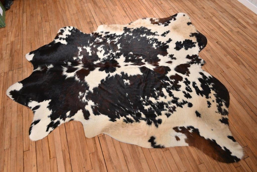 Natural Tricolor Cowhide Rug Cow Skin Floor Rugs Leather Etsy