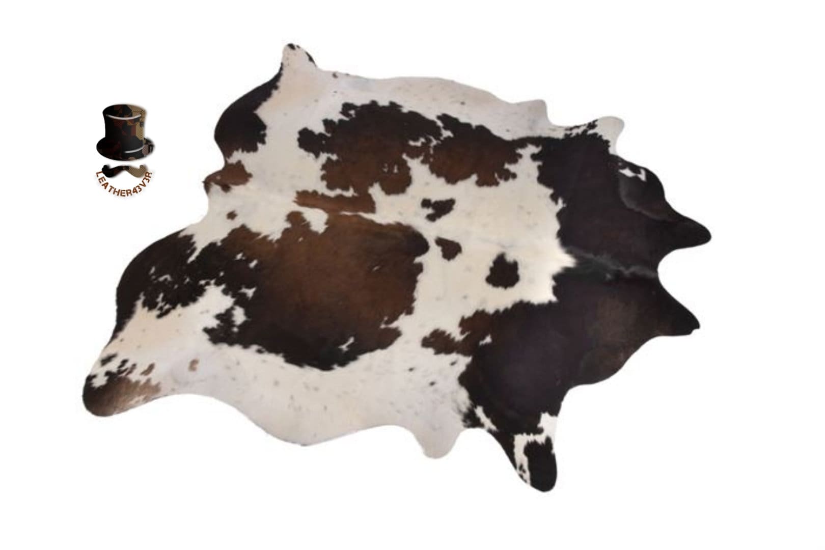 Natural Tricolor Cowhide Rug Cow Skin Floor Rugs Leather Etsy