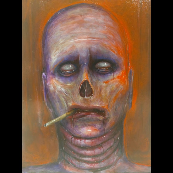 Dunkles, Gruseliges Kunstwerk Happy Halloween Poster, Gruseliges Dunkles, Gruseliges Kunstwerk Happy Halloween Poster, Gruseliges