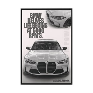 BMW M3 G80 Framed Poster