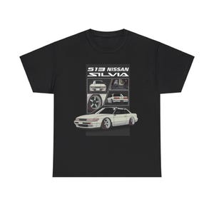 Nissan Silvia S13 Graphic Tee JDM Classic Car Shirt for Auto Enthusiasts Custom Retro Racing T-Shirt