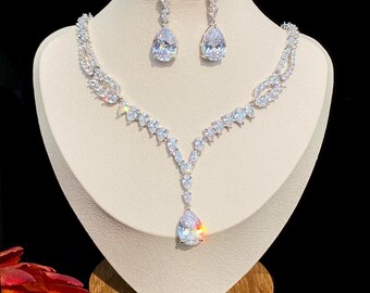 Earring Mimeng Rome Jewelry Sets for Women Cubic Zircon Necklace Bracelet Crystal Jewelry Set Earring Mimeng Rome Jewelry Sets for Women Cubic Zircon Necklace Bracelet Crystal Jewelry Set