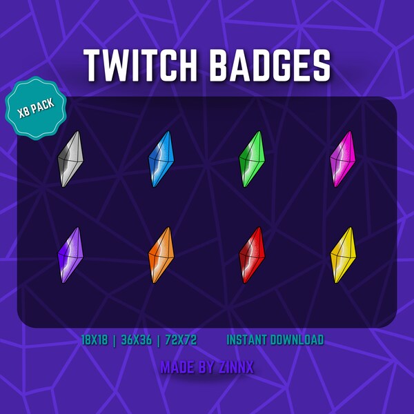 Twitch Vip Badges Etsy Canada