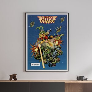 Bucky O&#39;Hare 1992 Retro NES Video Game Poster 18x24 inches