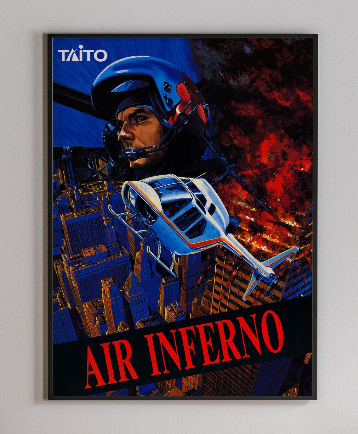 タイトー エアインフェルノ アーケード ポスター Air Inferno Taito
