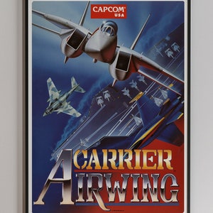 CARRIER AIRWING CAPCOM - Flyer Arcade USA Original - Chirashi