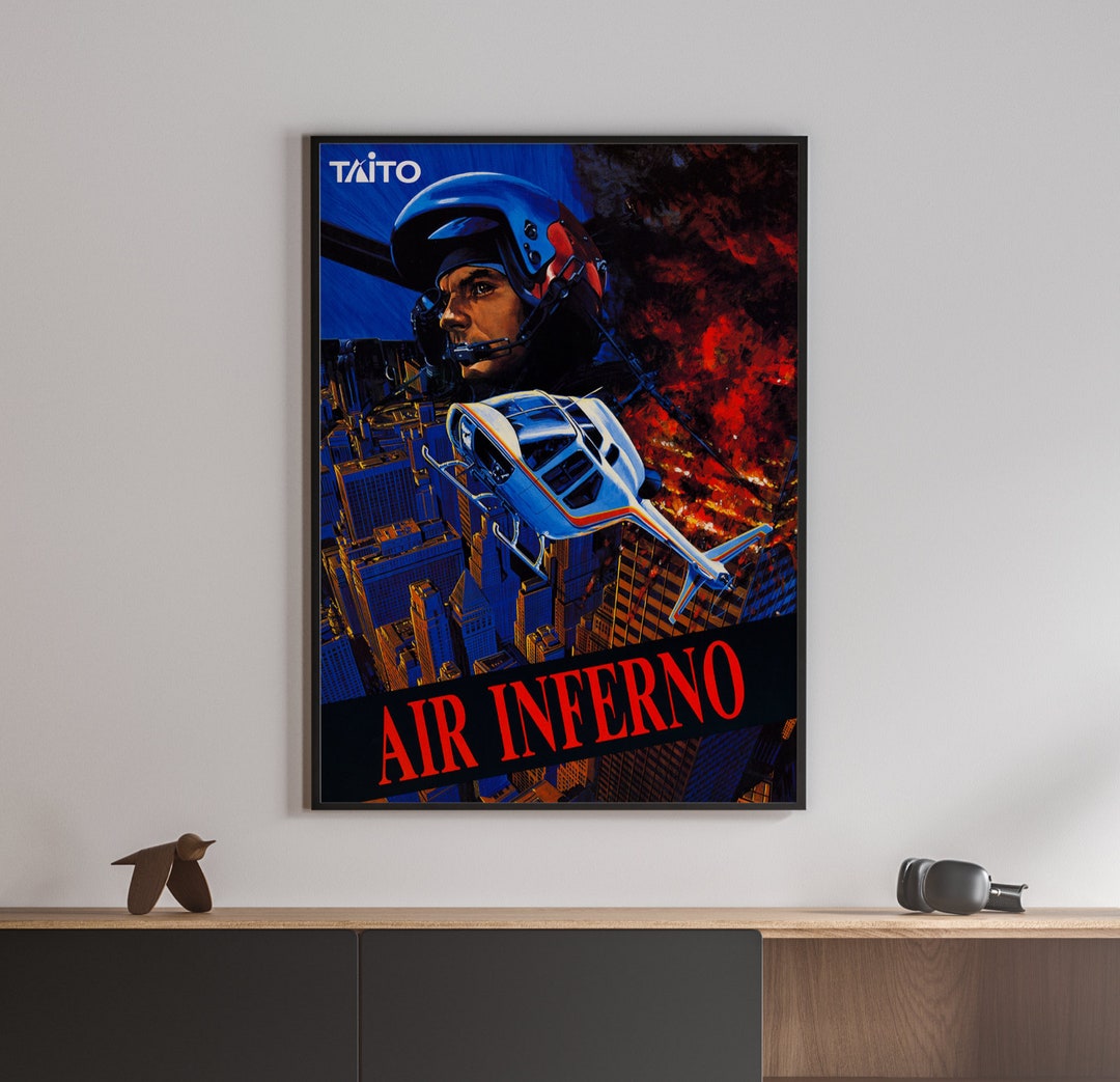タイトー エアインフェルノ アーケード ポスター タイトー エアインフェルノ アーケード ポスター Air Inferno Taito