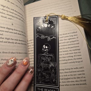 Das Leser-Tarotkarten-Lesezeichen - | literarisches Geschenk | Buch | booktok | Romantik | Zauber | Gotik | Grauen | Fantasie