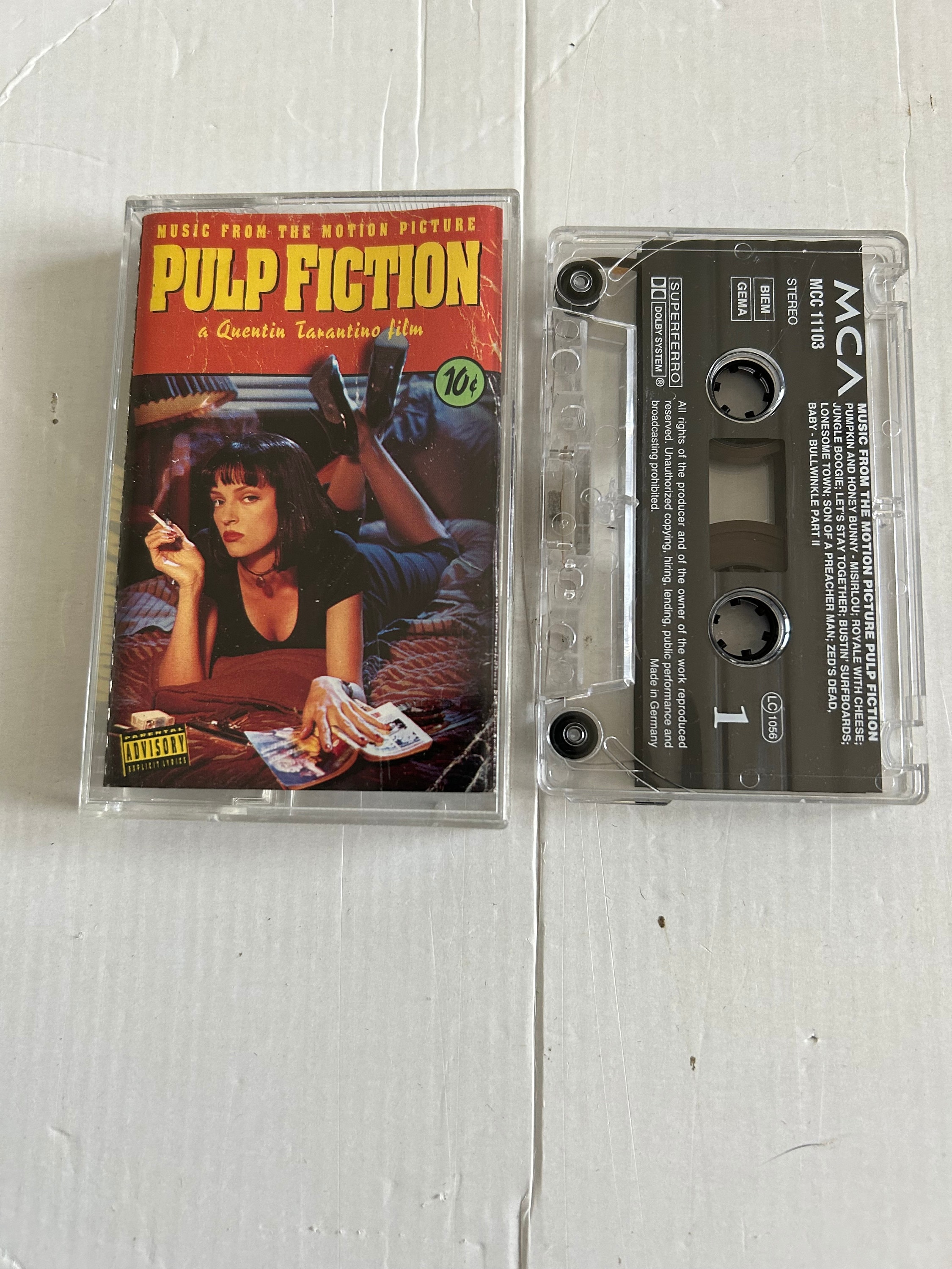 Pulp Fiction Soundtrack Cassette Tape pic photo