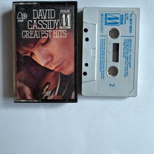 David Cassidy Greatest Hits Cassette Tape