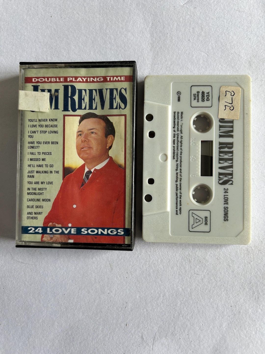 Jim Reeves 24 Love Songs Cassette Tape - Etsy