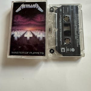 Metallica Master Of Puppets Inlay Worn Cassette Tape
