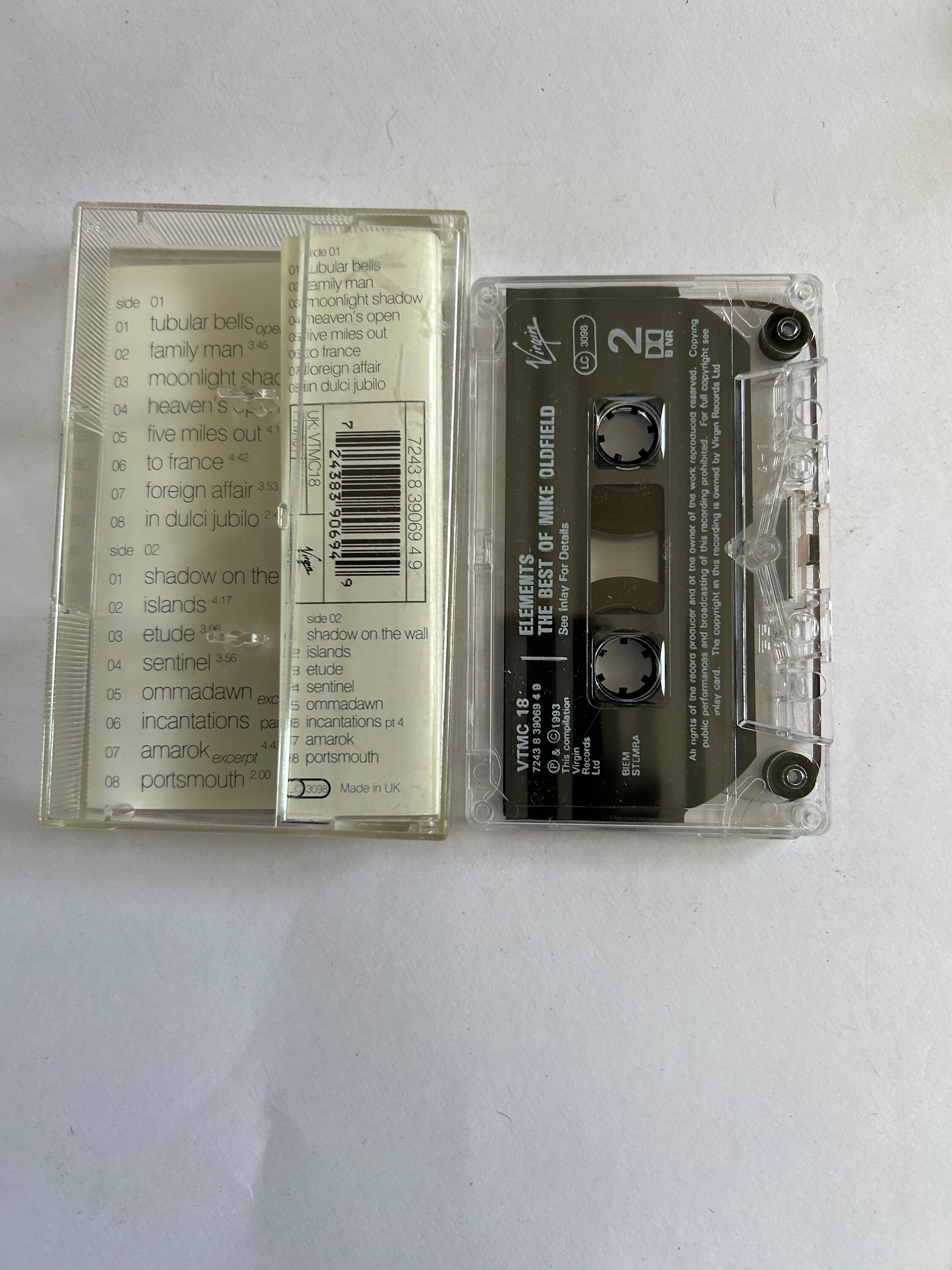 Elements Best of［カセット］ Mike Oldfield Elements Best of Cassette Tape - Etsy