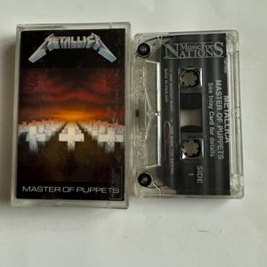 Metallica Master Of Puppets Cassette Tape