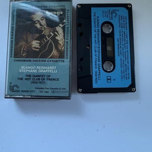 Django Reinhardt And Stephane Grappelli The Quintet Of The Hot Club Of France (1936-1937) Cassette Tape