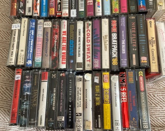 Cassette tapes various prices various artists,collections,Compilations,Mixes,Pop,Rock,RnB,Decades