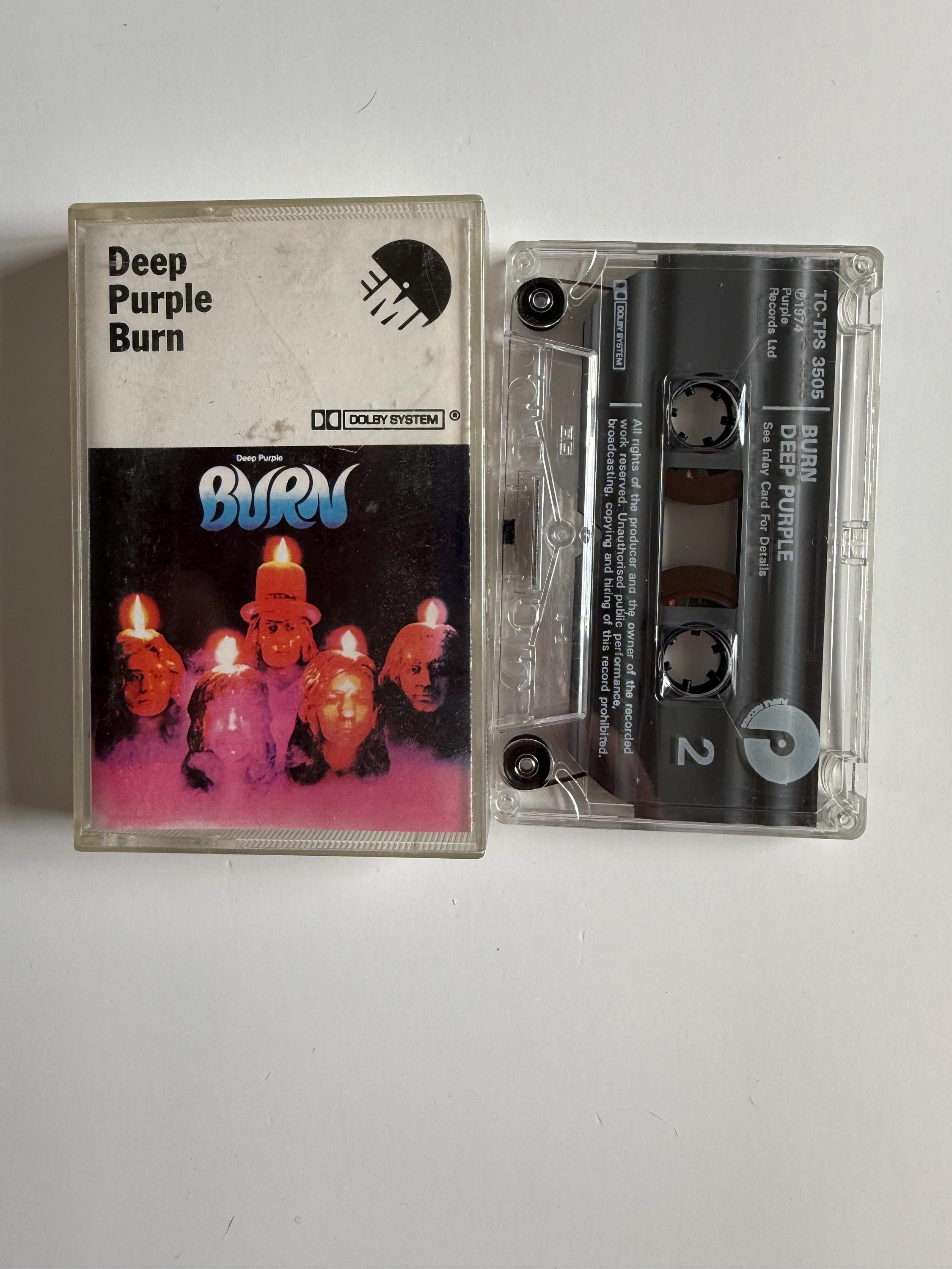 Deep Purple Burn Cassette Tape - Etsy