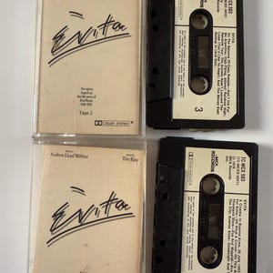 Evita Andrew Lloyd Webber Double Cassette Tape