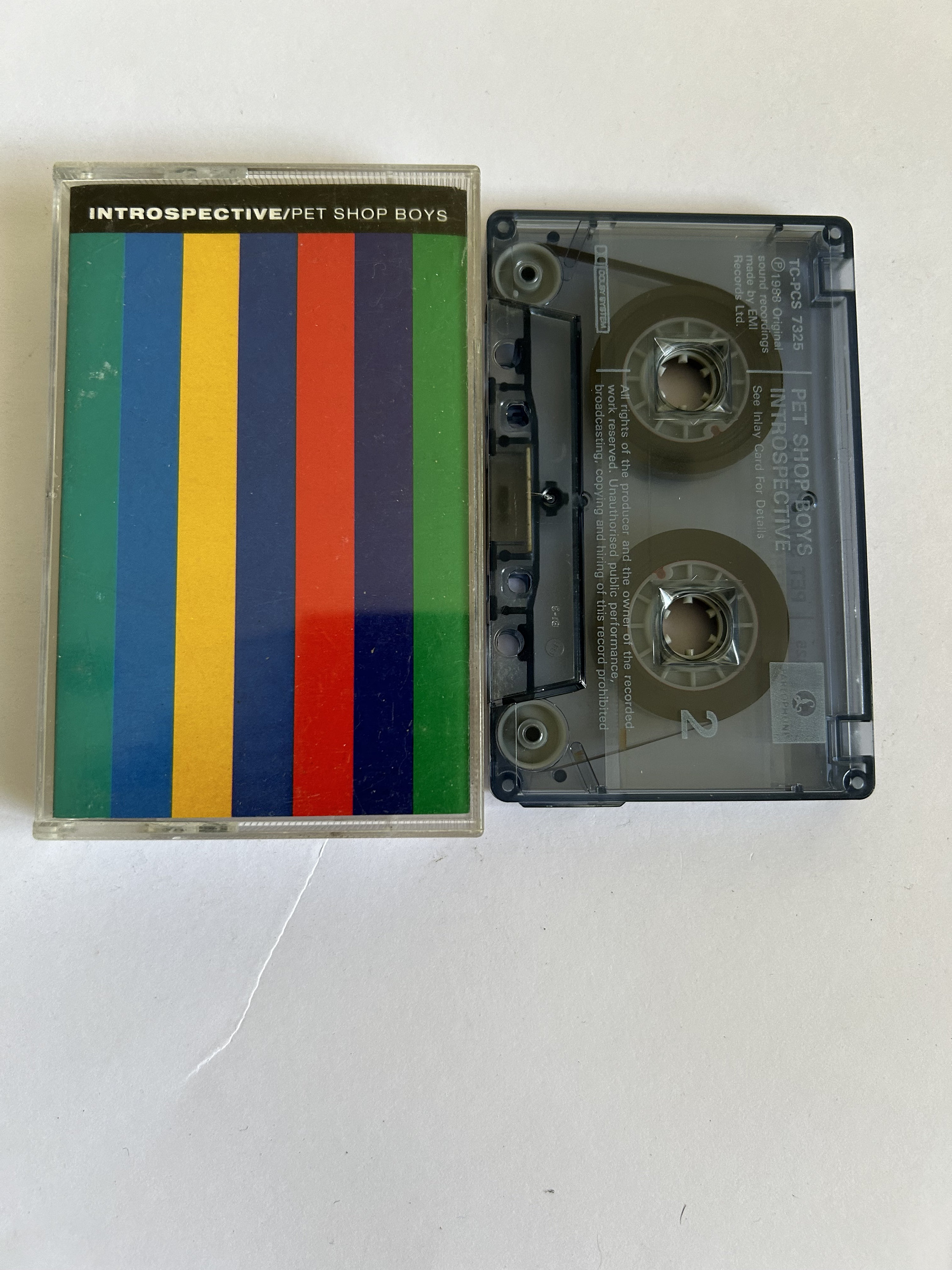 Pet Shop Boys Introspective Cassette Tape - Etsy