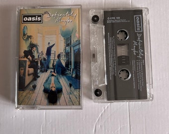 Oasis Cigarettes and Alcohol Worn Cover Cassette Tape