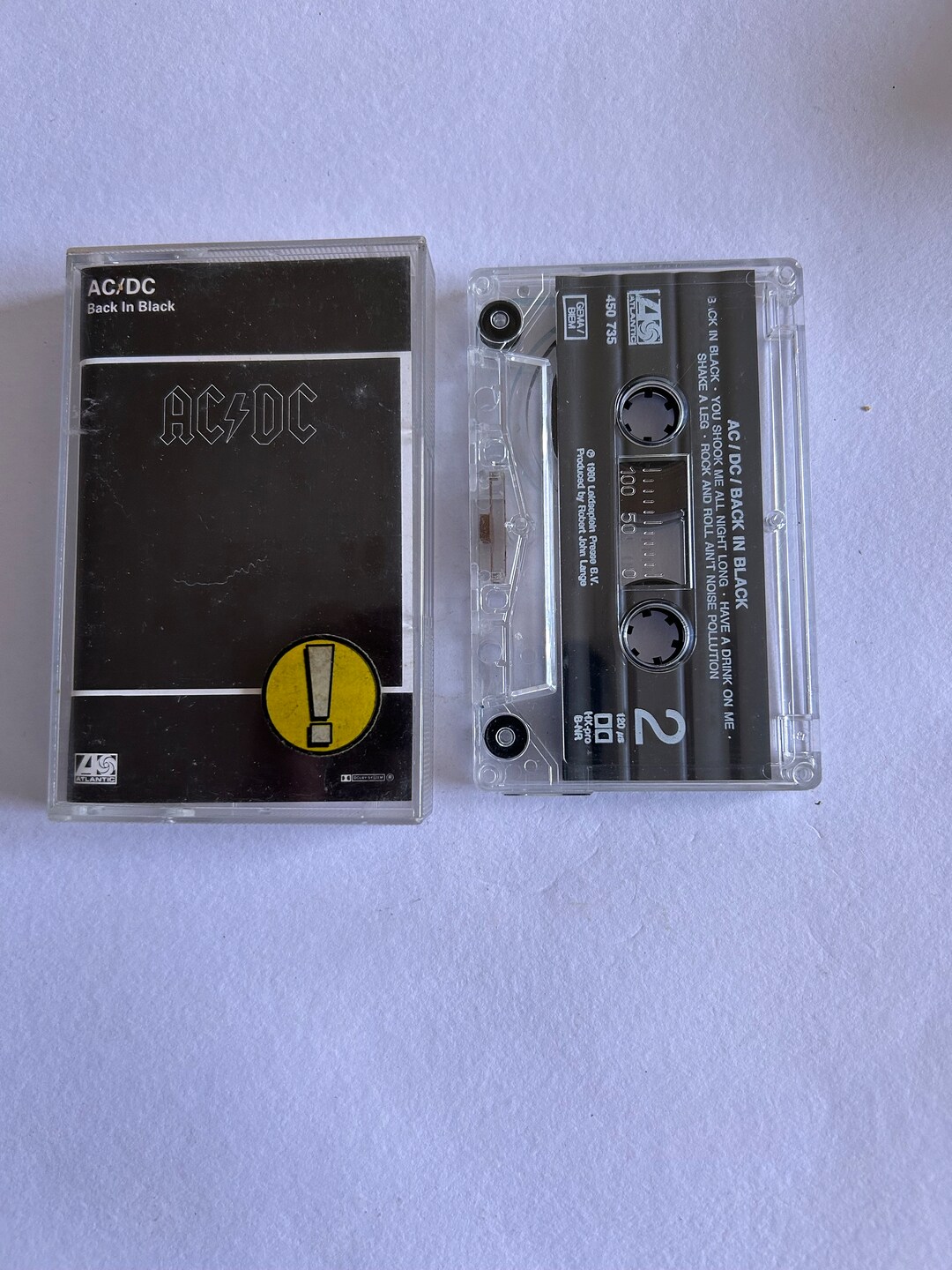 AC/DC Back in Black Cassette Tape - Etsy