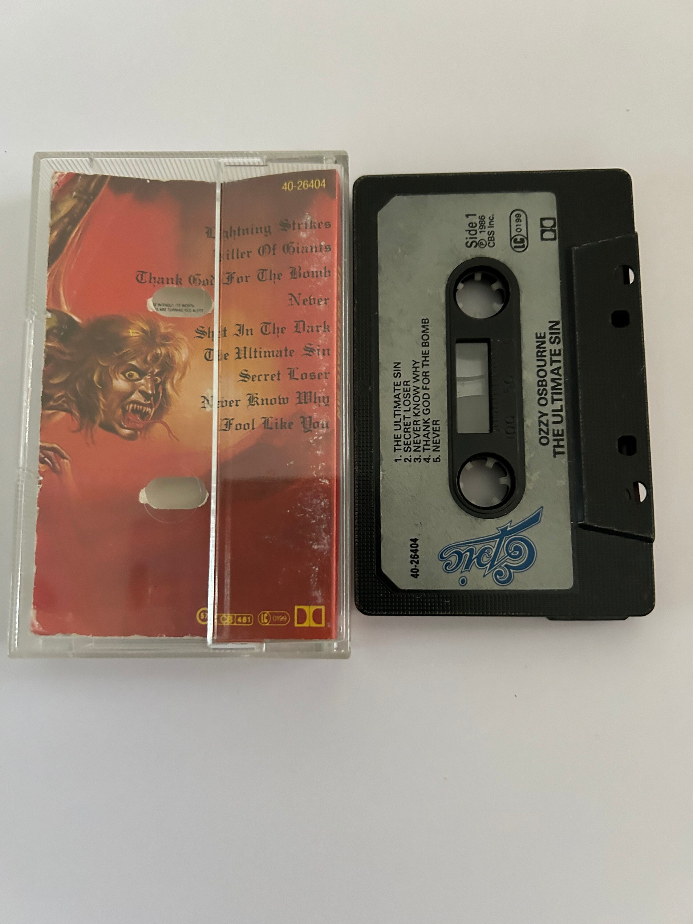 Ozzy Osbourne the Ultimate Sin Cassette Tape - Etsy Ozzy Osbourne the Ultimate Sin Cassette Tape - Etsy