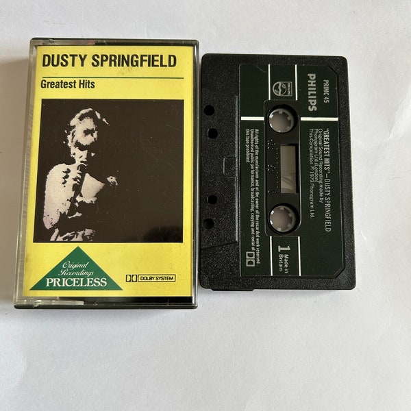 Dusty Springfield Greatest Hits Cassette Tape