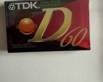 ⑯TDK カセットテープ 60分 TYPE I　未開封 TDK D 60 ブランク新品未開封カセットテープ - Etsy 日本