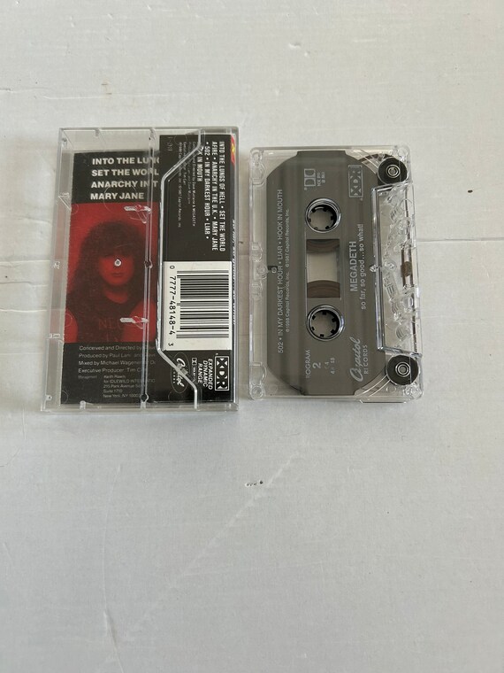 Megadeth so Far so Good so What Cassette Tape - Etsy