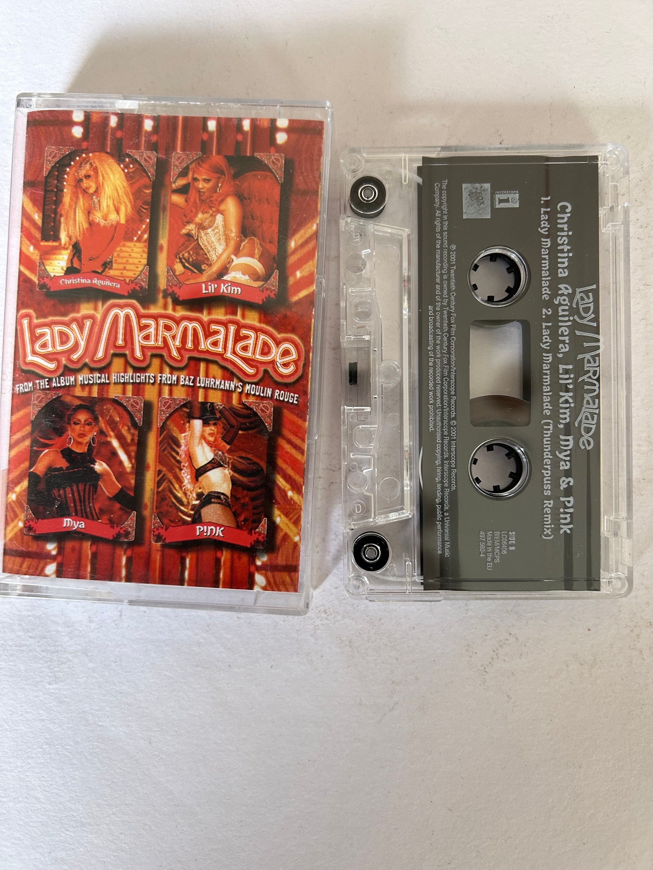 Lady Marmalade Pink Christina Aguilera Lil Kim Mya Cassette