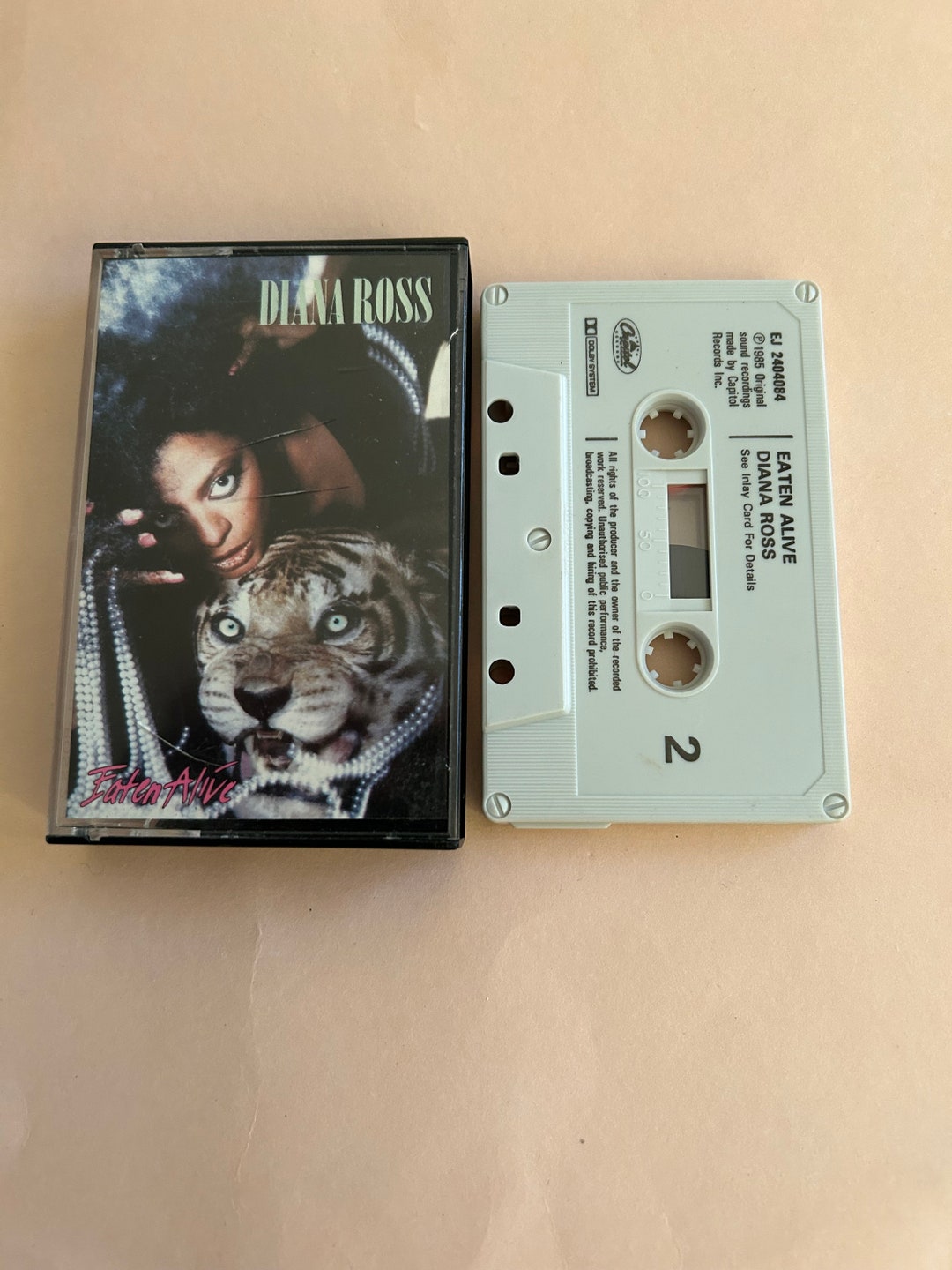 Diana Ross Eaten Alive Cassette Tape Etsy