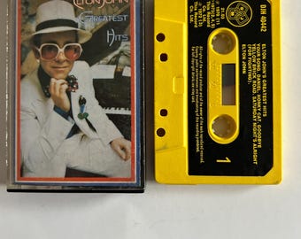 Elton John Greatest Hits Cassette Tape - Etsy