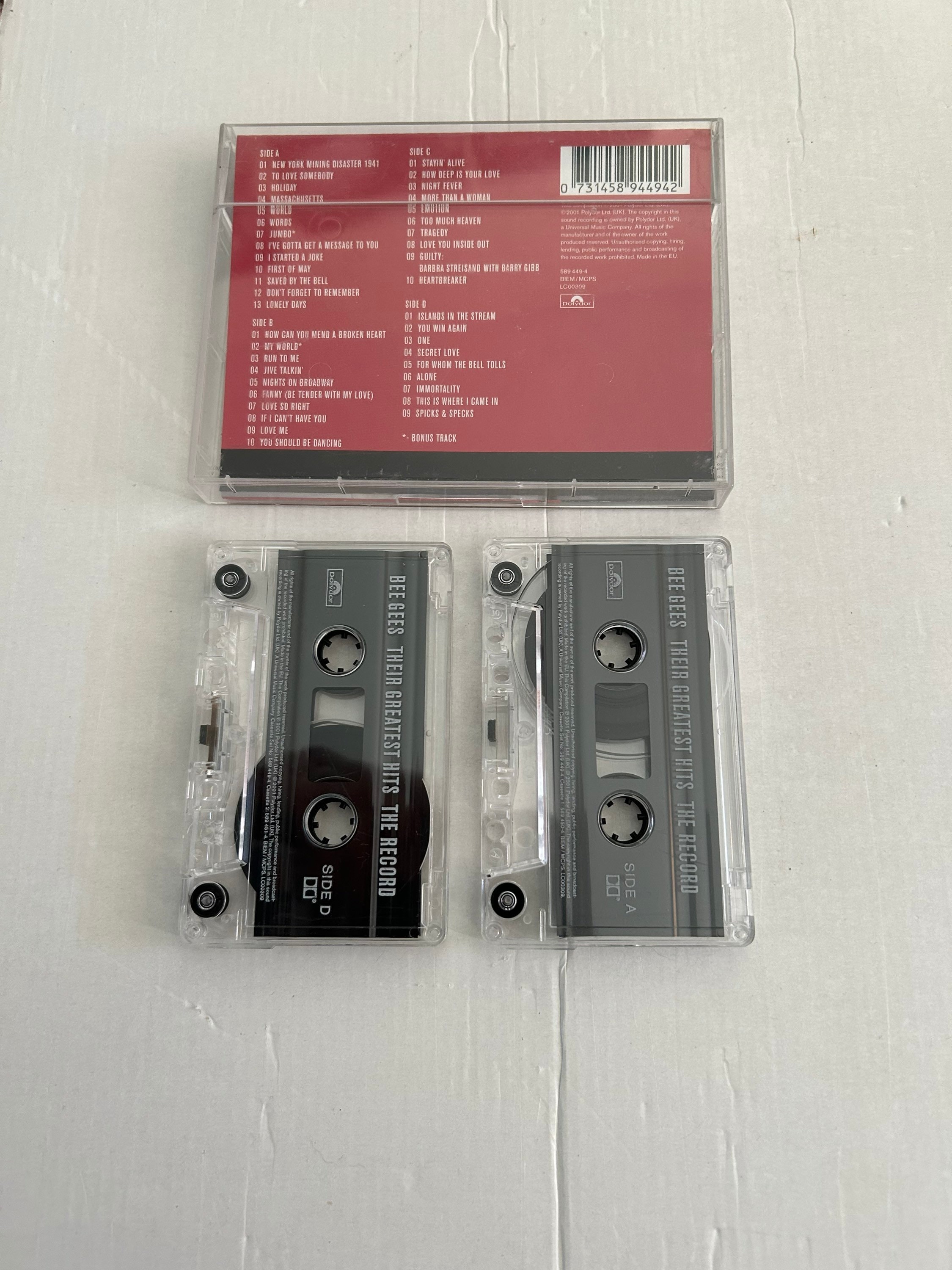 Bee Gees I loro più grandi successi The Record Doppia cassetta