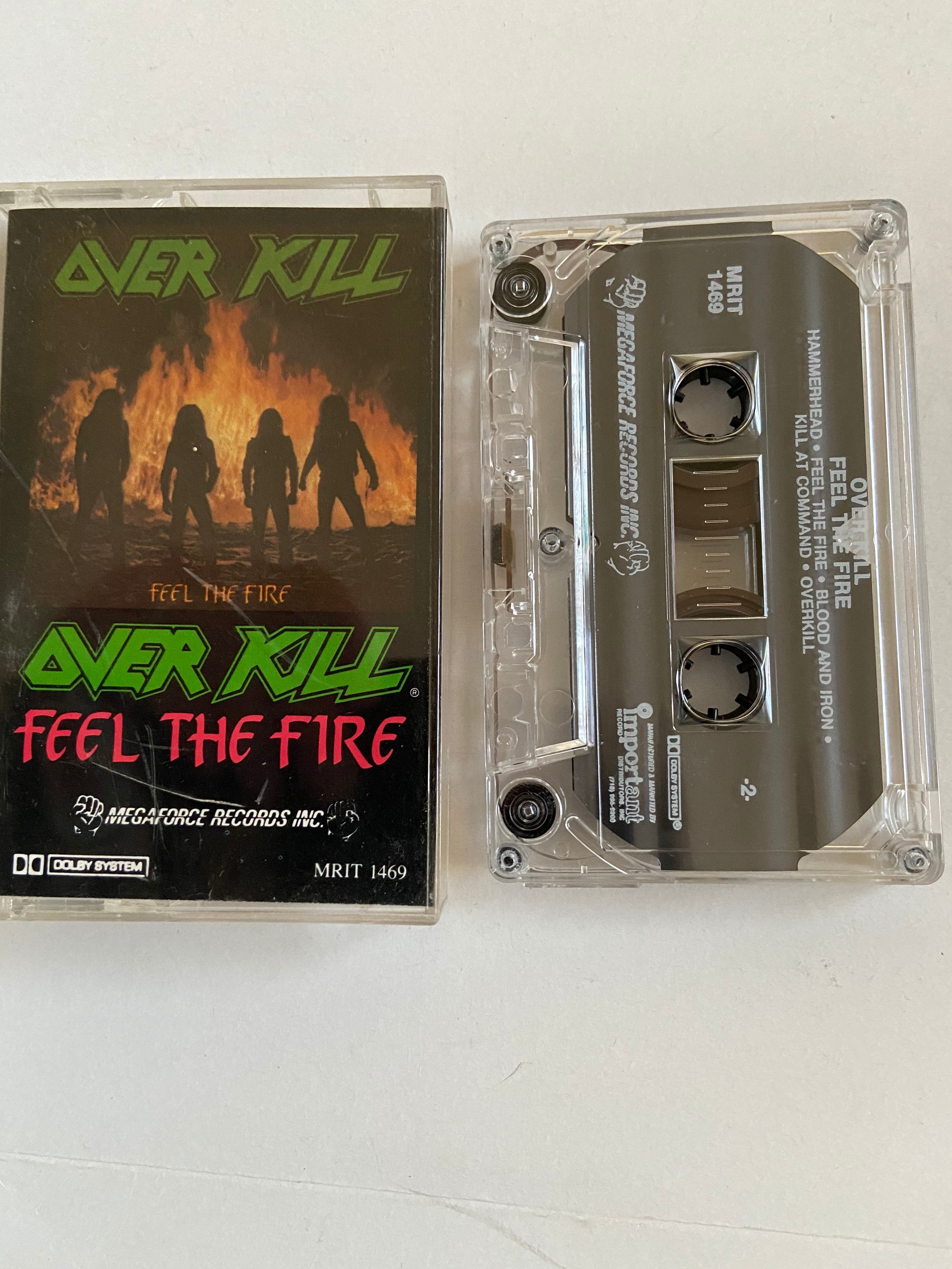 Over Kill Feel the Fire Cassette Tape - Etsy