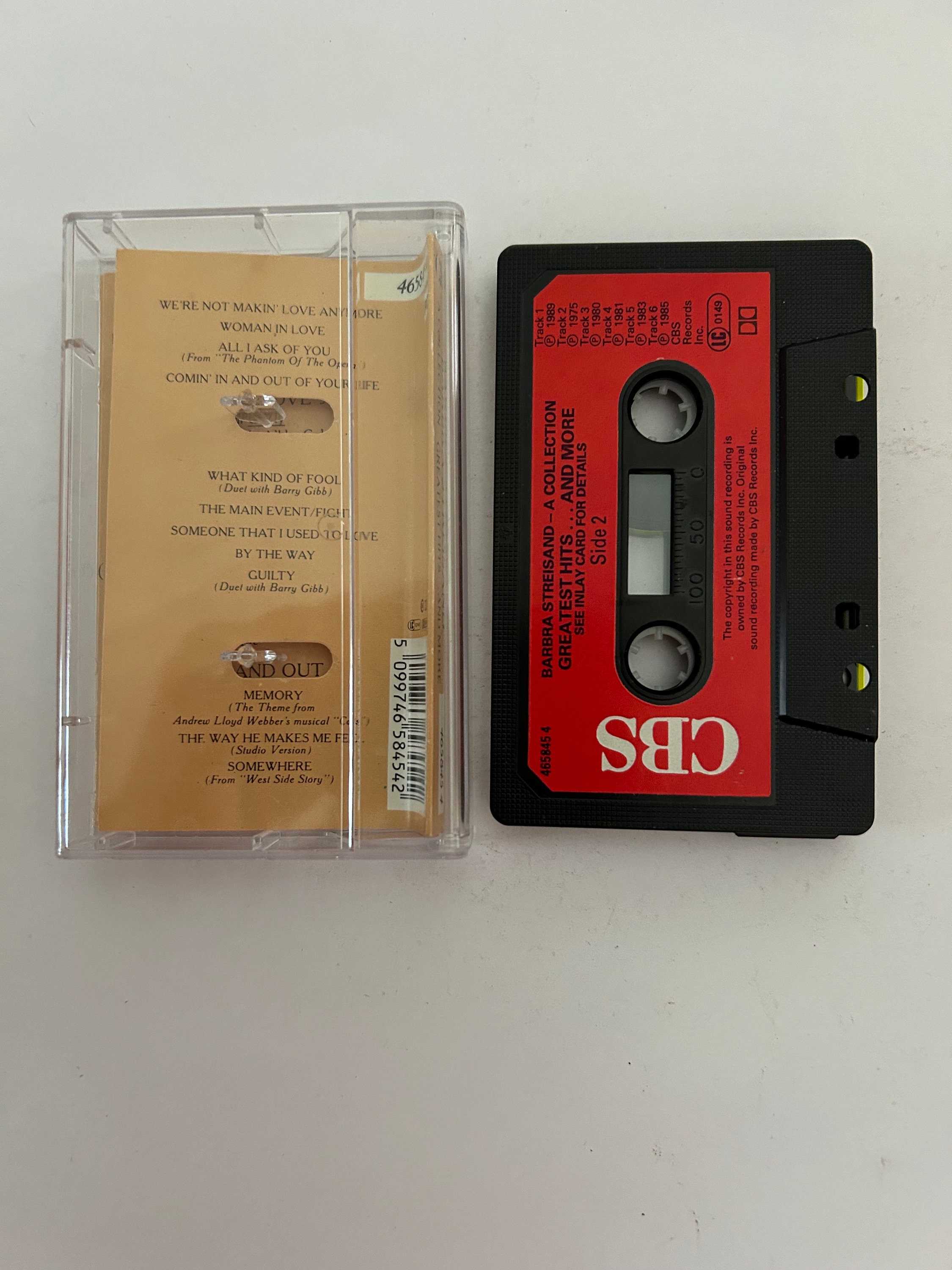 Barbra Streisand A Collection Greatest Hits and More Cassette Tape 