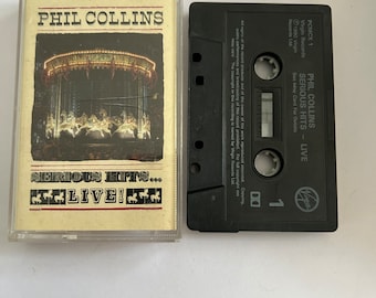 Phil Collins Serious Hits Live Cassette Tape
