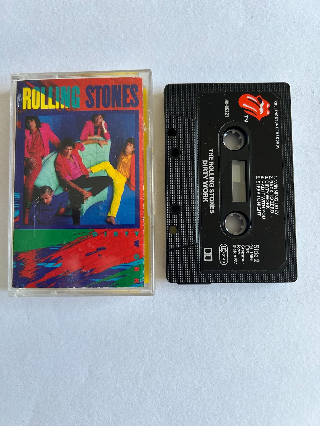 The Rolling Stones Dirty Work Cassette Tape - Etsy 