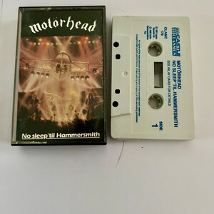 Motörhead No Sleep ‘Till Hammersmith Cassette Tape