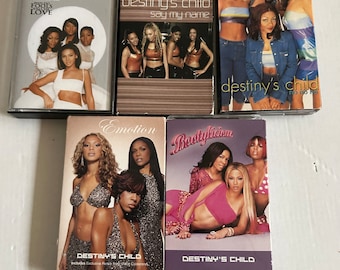 Steps,Destiny’s Child,LeAnn Rimes,Jennifer Lopez,JLo,Aqua some stickers on the spine of cardboard sleeves