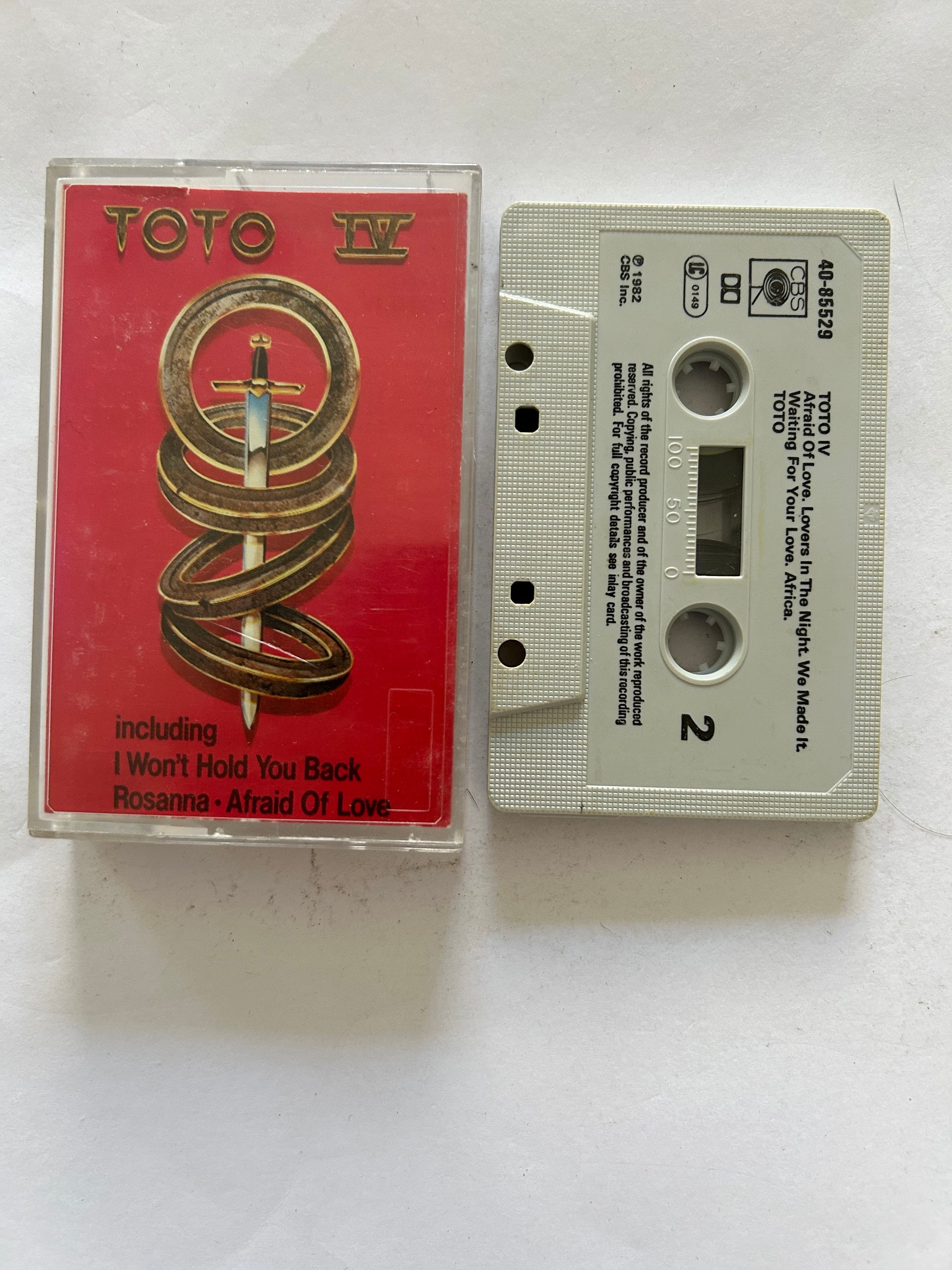 Toto［カセット］ Toto IV Cassette Tape - Etsy