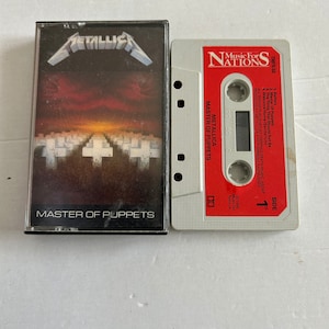 Metallica Master Of Puppets Music For Nations Original Cassette Tape