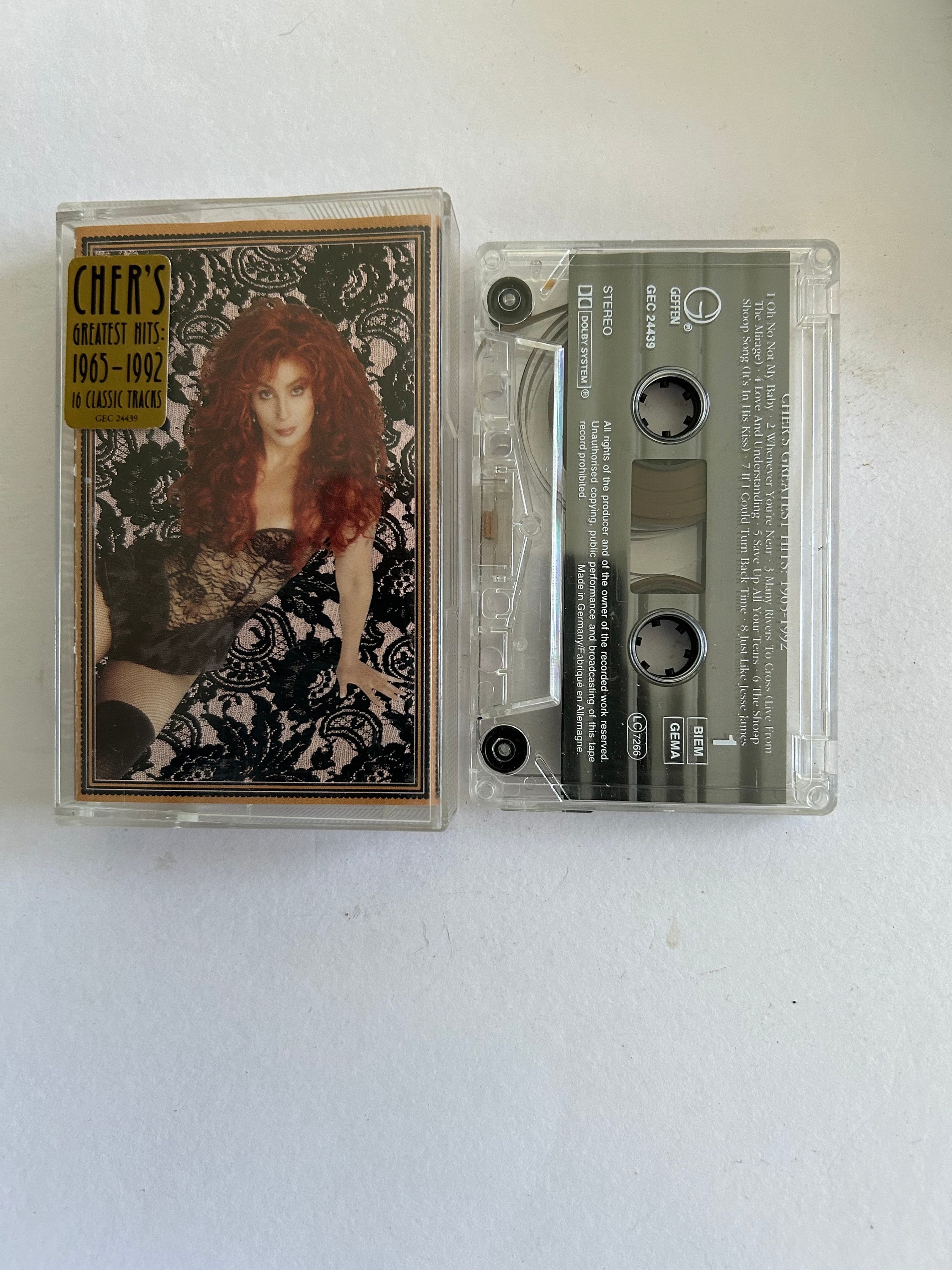 Cher Greatest Hits 1965-1992 Fita Cassete