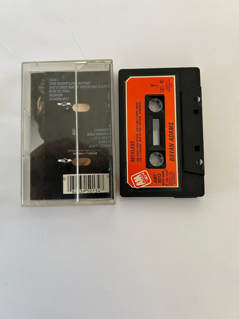 Bryan Adams Reckless Cassette Tape image 2